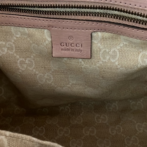 Gucci Soft Stirrup Leather Top Handle Bag – Blush Pink, Gold Hardware - Picture 6 of 9